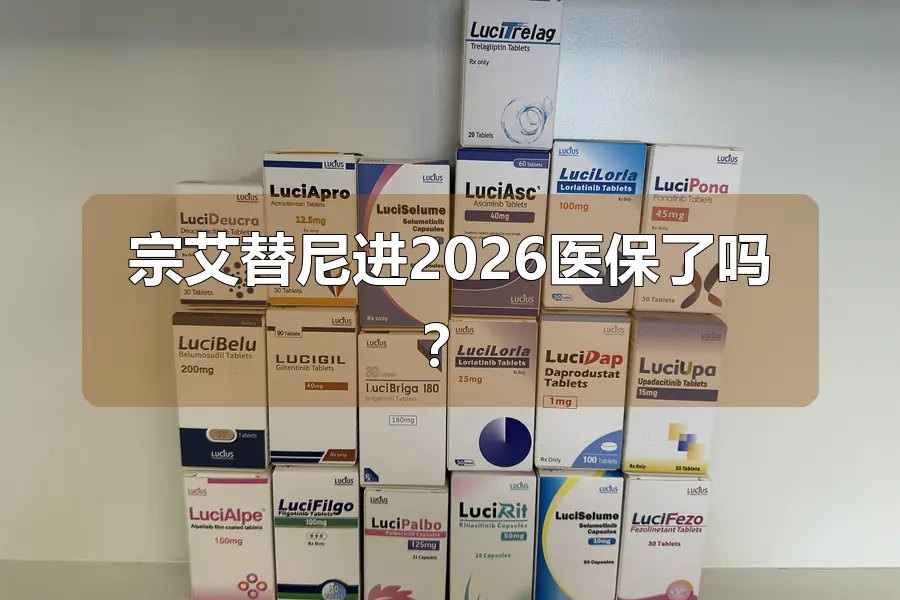 宗艾替尼进2026医保了吗？